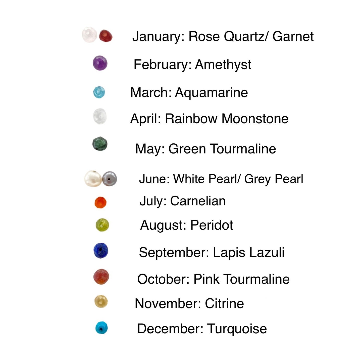 14k Gold Name Bracelet: Lowercase Script, Gemstone and Chain