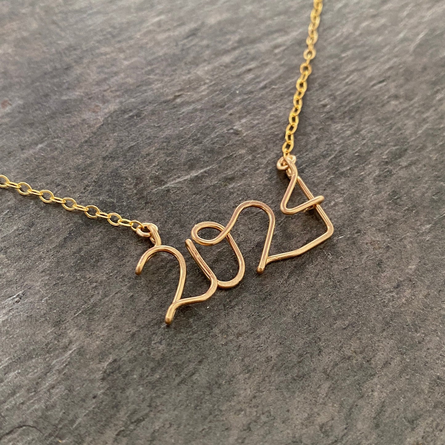 Numbers Necklace. Any Numbers Custom Numerology Necklace. Graduation Gold Necklace