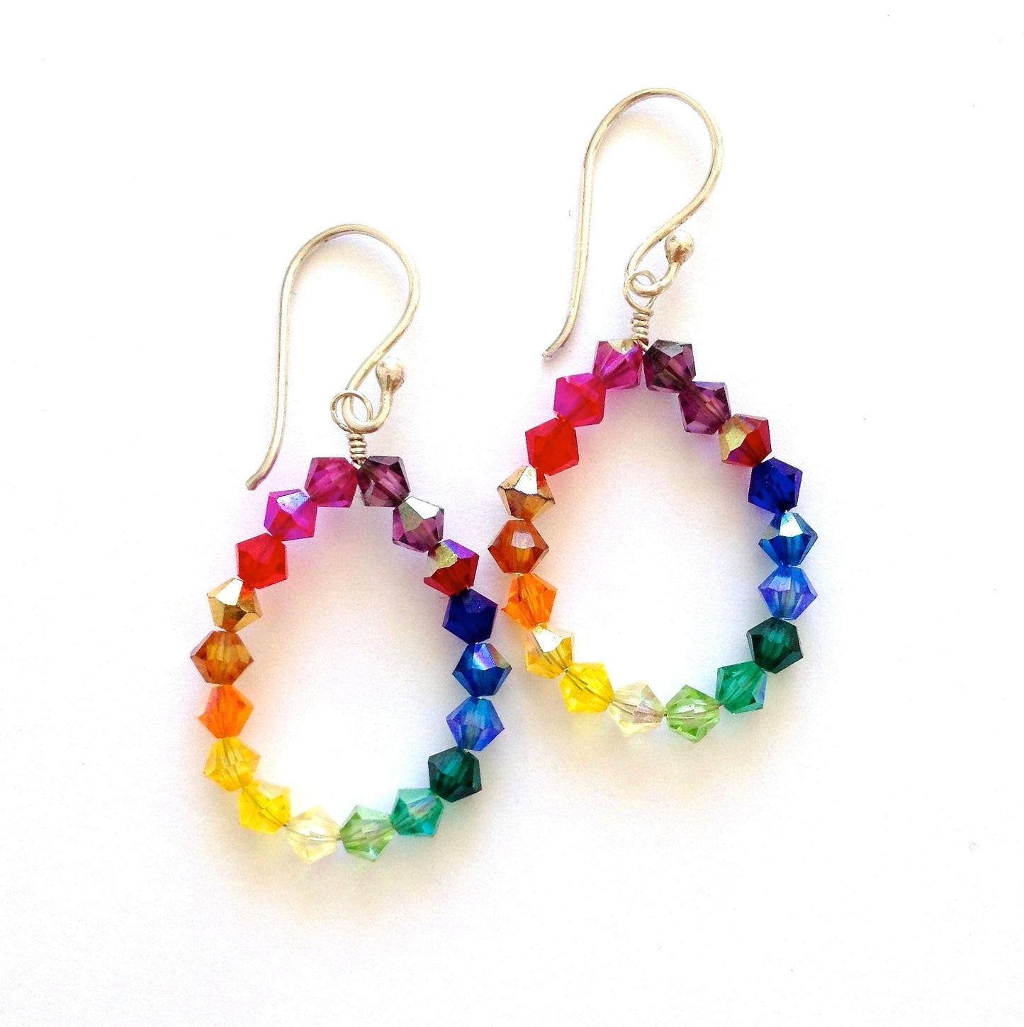 Rainbow Swarovski Crystals Bracelet in 14k Gold Filled