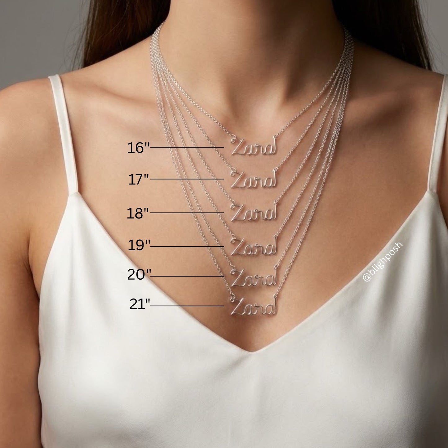 Script Sterling Silver "Gypsy" Necklace