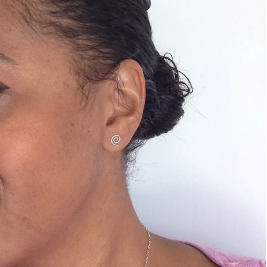 Sterling Silver Spiral Stud Earrings