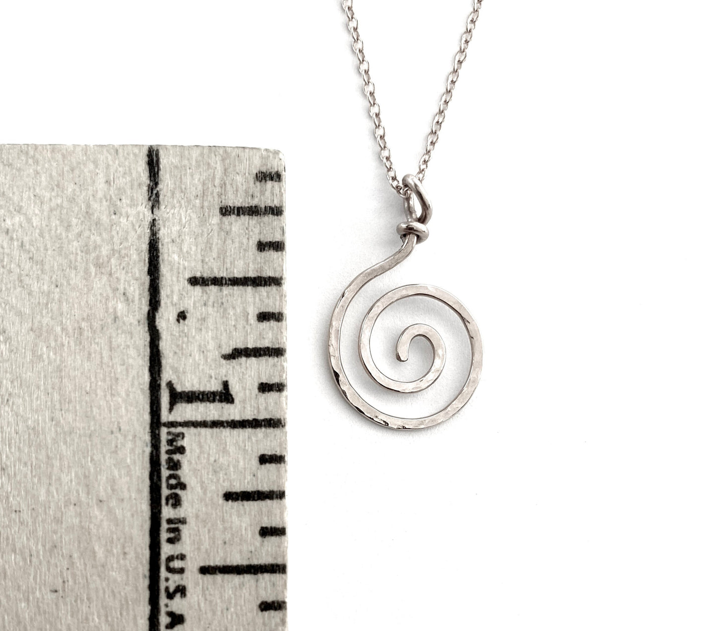 Sterling Silver Spiral Pendant. Sun Swirl Necklace. Chakras Spiritual Necklace.