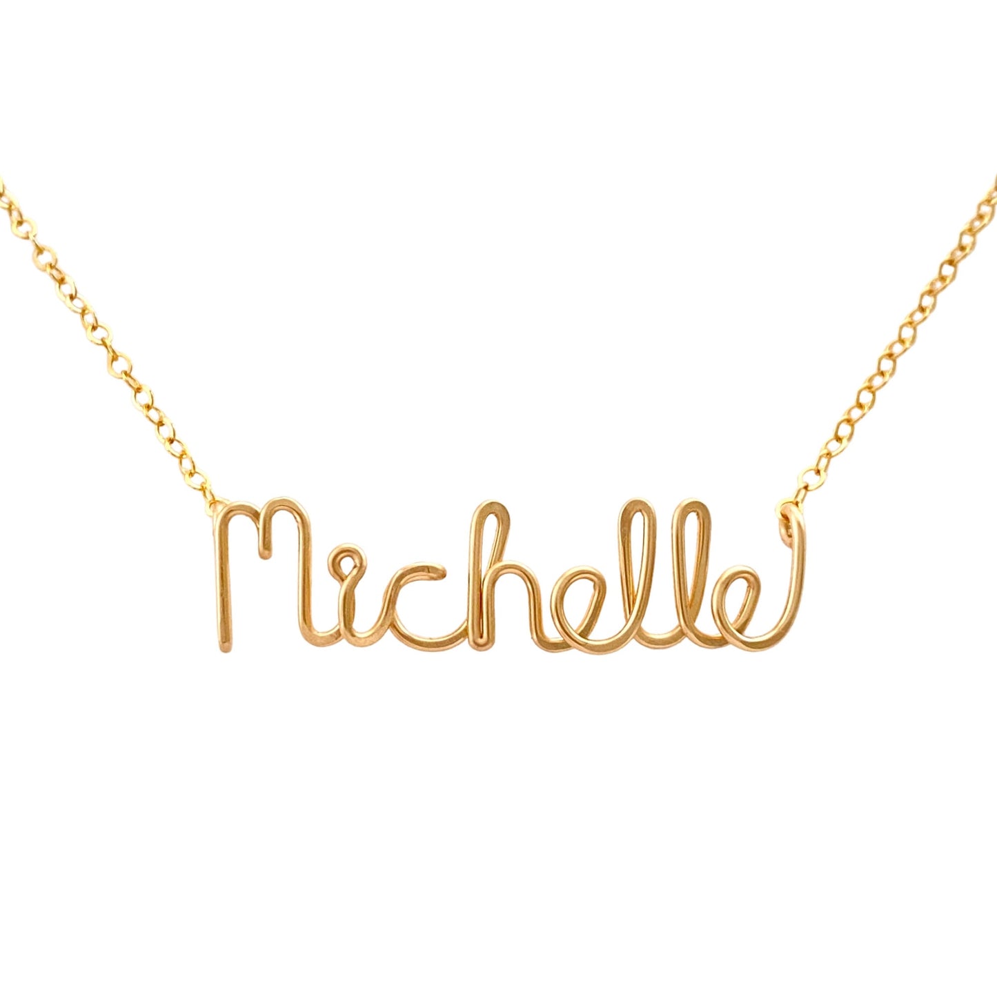 14k Solid Gold Childs Custom Personalized Name Necklace