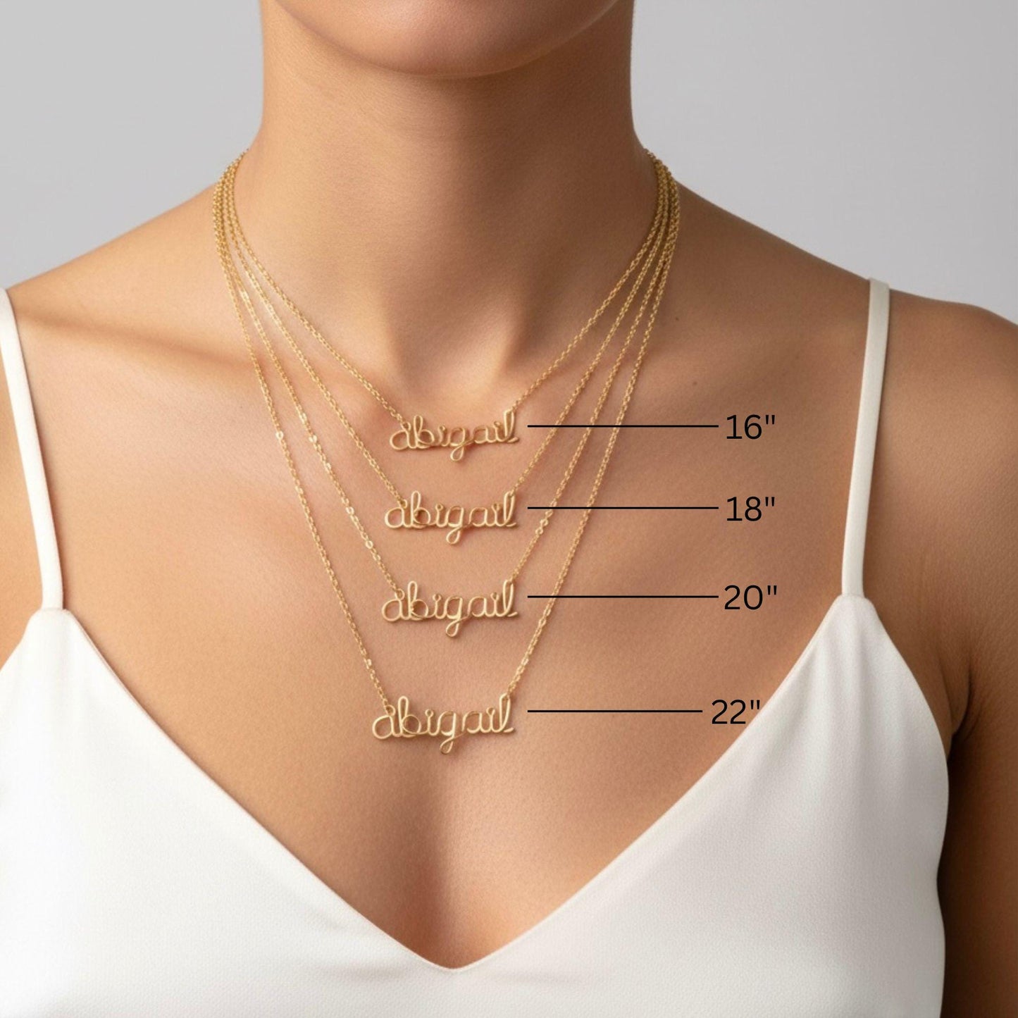 Sterling Silver Brave Heart Wire Name Necklace: Valentine's Gift