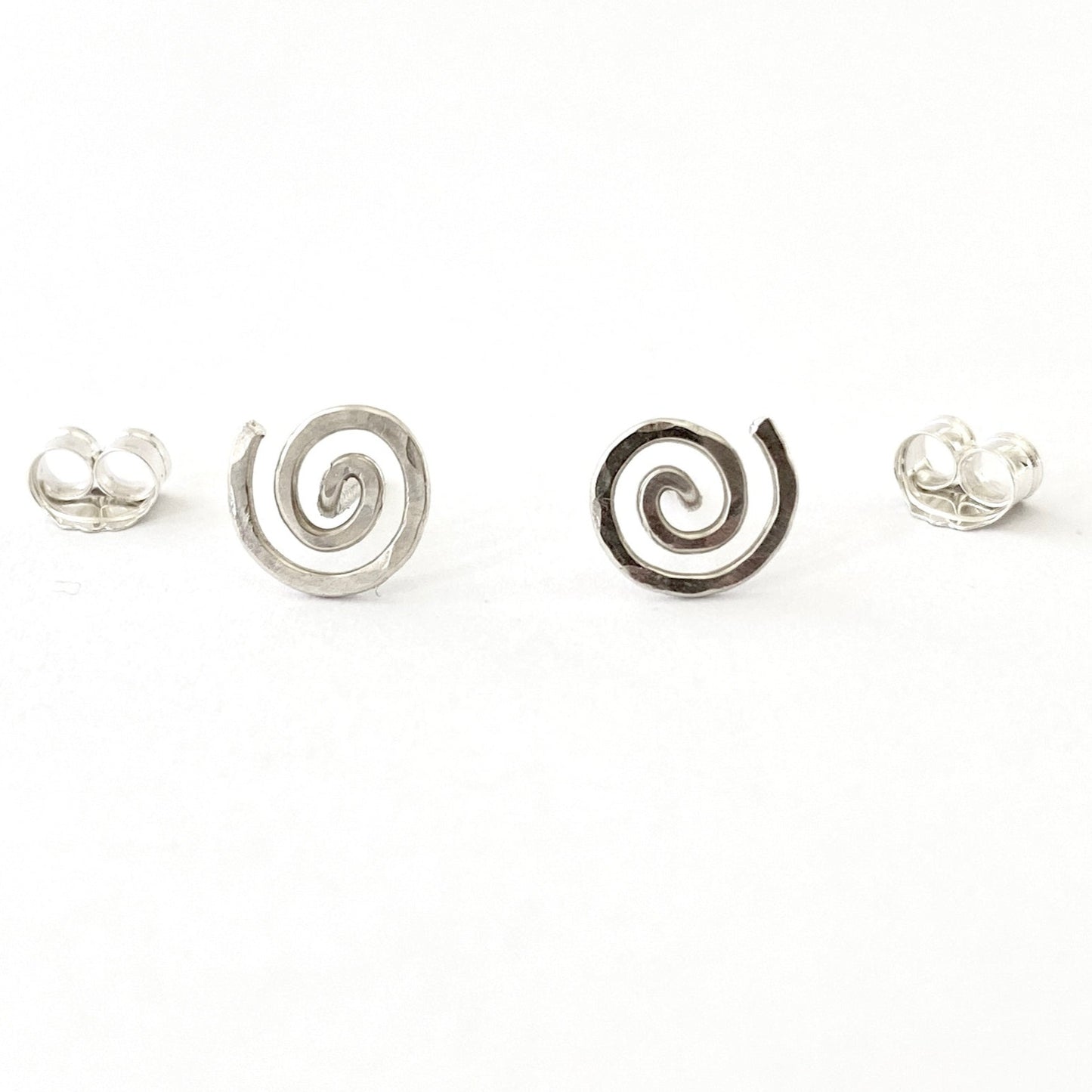 Sterling Silver Spiral Stud Earrings